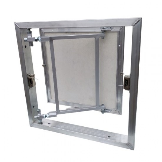 Inspection Door Magnetic Push Under Ceramic Tiles Steel Access Panel BAULuke L30x30 (aluminium)
